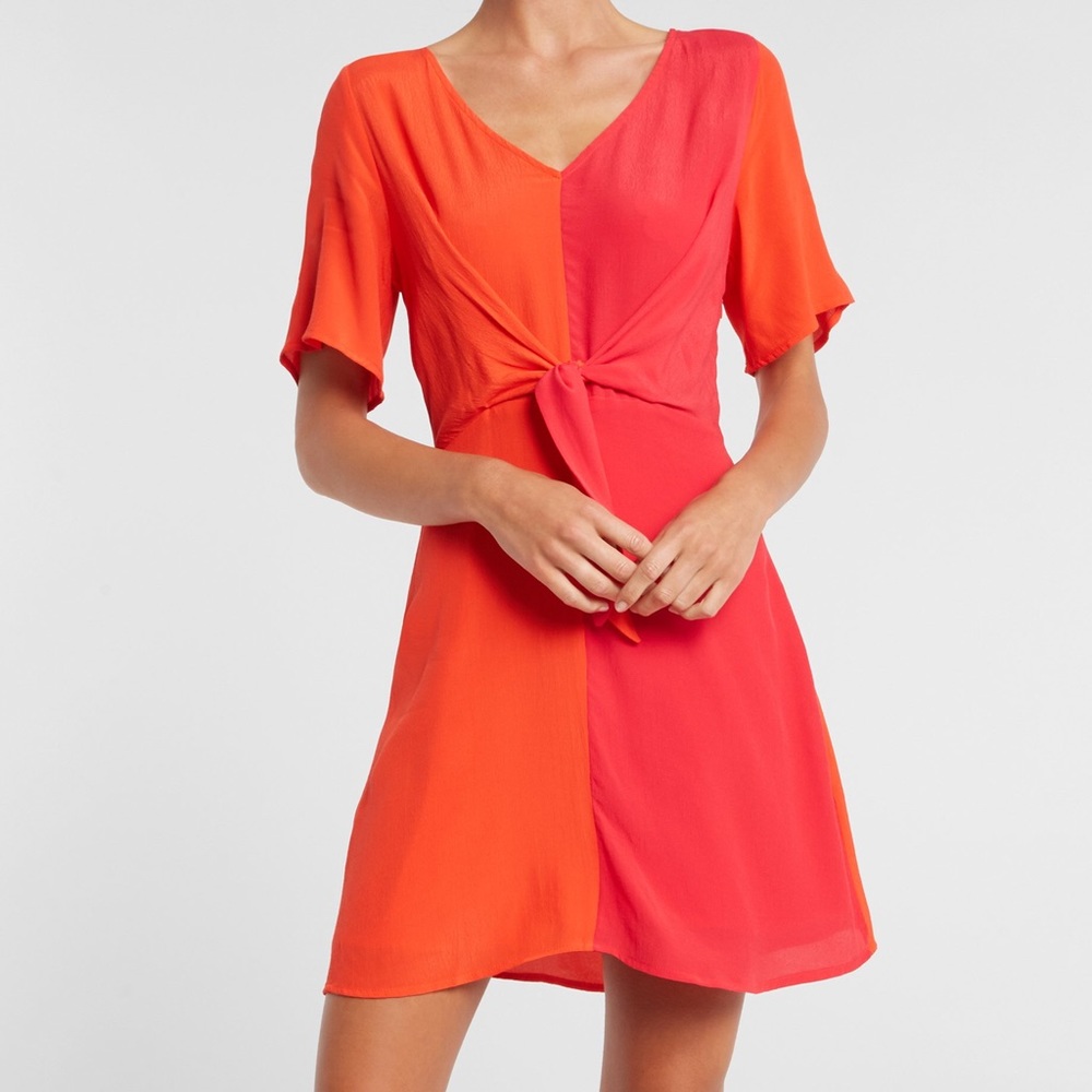 Anthropologie Skies are Blue color block dress